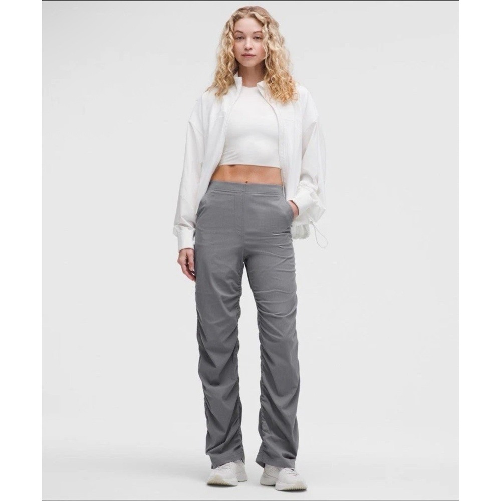 Lululemon Dance Studio Slim Fit High Rise Flared Pants XS Soggy Solar Grey‎ NWT
